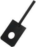 Kalkspaten L&auml;nge 1110 Mm Schwarz