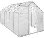 Zelsius - Aluminium Gew&auml;chshaus 380 X 190 Cm, 6 Mm Platten, 7,22 M2