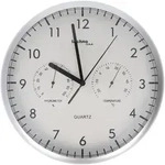 Techno Line Wt 650 Quarz Wanduhr 26 Cm Silber