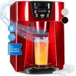 Klarstein - Ice Volcano 2g Eismaschine Led 12kg Je 24h 2l 6-12min Rot