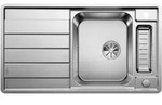 Blanco Einbausp&uuml;le Axis Iii 5 S-if Edelstahl Seidenglanz Infino Ablauf 522103