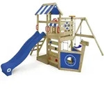 Spielturm Kletterger&uuml;st Seaflyer Mit Schaukel & Rutsche, Baumhaus Mit...