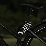 Fischer Fahrrad - Kettenschloss Schwarz Reflektierende Ummantelung Zahlenschloss