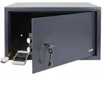 Hmf M&ouml;beltresor Doppelbartschloss, Safe, 45 X 25 X 36,5 Cm, Anthrazit, 49204-11