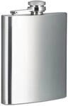 Relaxdays - Flachmann 200 Ml, Edelstahl, 7 Oz, Taschenflachmann Mit