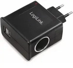 Logilink Stecker-schaltnetzteil Mit Usb- Und Kfz-buchse