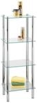 Wenko Regal Yago Viereckig Mit 4 Glasablagen - Badregal, Stahl 40 X 104 X 30 Cm