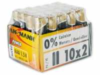Micro aaa Alkaline X-Power Batterie Longlife Alkalibatterie 20er (5015671) - Ansmann