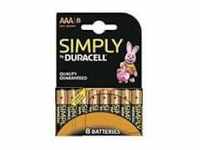 Iperbriko - Duracel AAA-Batterien – eine Packung mit 8 Batterien
