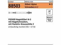 Fischer - Nageldübel r 88503 n-s 5 x 30/ 5 Schrauben a 2/Dübel-Nylon