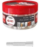 Tox - Allzweckd&uuml;bel Deco 6x41 Mm In Runddose 6/41, 016260041, 100 St&uuml;ck