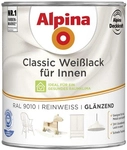 Classic Weisslack Gl&auml;nzend Reinweiss 0,75 Ltr. - Alpina