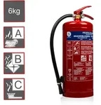 Pulverfeuerl&ouml;scher, Brandklassen A, B, C, Manometer, 6kg