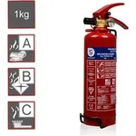 Pulverfeuerl&ouml;scher, Brandklassen A, B, C, Manometer, 1kg