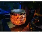 Solarleuchte F&uuml;r Au&szlig;en Brillant Mosaik Bruchglas Tischleuchte Ip44 102066 - Esotec