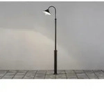 Gro&szlig;e Mastleuchte Vega Aus Aluminium Schwarz, H&ouml;he 240cm