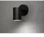 Kleine Au&szlig;enwandleuchte Modena Downlight, H&ouml;he 9cm, Aluminium Schwarz