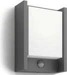 Philips Arbour Wandleuchte Au&szlig;en Mit Sensor Warmwei&szlig;es Licht - Breit