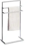 Zeller - Handtuchhalter, Handtuchst&auml;nder,3 Arm, Verchromtes Metall,43.5 X 23 X 83