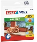 Tesa - Moll E-profil Gummidichtung - Selbstklebende Dichtung Zum Isolieren Von