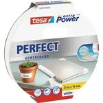 Tesa - Perfect 56339-00003-01 Gewebeklebeband &reg; Extra Power Wei&szlig; (l X B) 25 M...