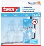 Tesa - Klebehaken Traglast 200 G, 5 St&uuml;ck Haken, &Ouml;sen & Nieten