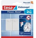 Tesa - Klebenagel Fliesen&metalll, Verstellbar, 2 St&uuml;ck - Anpassbarer Klebenagel