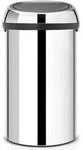 Brabantia Touch Bin, M&uuml;lleimer, Abfalleimer, Papierkorb, Deckel, Brilliant Steel, 60