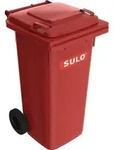 Sulo - M&uuml;llgro&szlig;beh&auml;lter 120 L Hdpe Rot Fahrbar, Nach En 840
