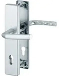 Hoppe - Schutzgarnitur Birmingham 1117/2221a/2440 Aluminium F1 92 Mm 67-72 Mm
