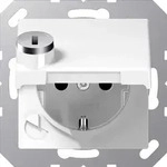 Jung Schuko-steckdose 16a 250v As 1520 Bfklsl Ww