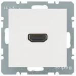 Berker Hdmi Steckdose S.1/b.3/b.7 Polarwei&szlig; Gl&auml; 3315428989