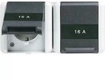 Jung Schuko-steckdose 2-fach Ip44 M.beschr.waage. 8220 Kinaw