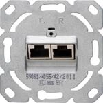 Netzwerkanschlussdose Cat6, 2x Getrennte Anschl&uuml;sse (10gbit/s/500mhz) - 920100183 -