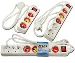 92700005 Steckdosenleiste 5-fach, 1,5 M Kabell&auml;nge - Arcas