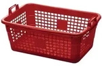 Korb L620xb425xh250mm 45 L Polyethylen Rot - Lockweiler