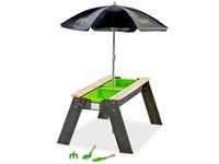 Exit Aksent Sand- und Wassertisch mit Sonnenschirm und Gartenwerkzeugen