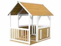 Spielhaus Forest aus fsc Holz Outdoor Kinderspielhaus für den Garten in Braun &
