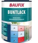 Baufix Buntlack Hellgrau Seidenmatt, 1 Liter, Lackfarbe