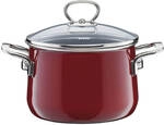 Riess-kelomat - Riess Fleischtopf Mit Glasdeckel &Oslash;16cm 2,0 Liter Emaille Nouvelle