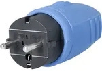 As Schwabe 62401 Schutzkontaktstecker Gummi 230 V Blau Ip44