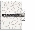 Langschaftd&uuml;bel Sxrl Mit Senkkopfschraube 10x230 T A4 50 Stk - Fischer