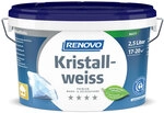 Premium Wand- Und Deckenfarbe Kristallweiss Matt 2,5 Ltr. - Renovo