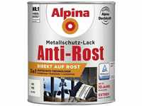 Metallschutz-Lack Anti-Rost 750 ml weiß matt Metallack Schutzlack - Alpina