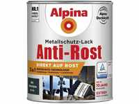 Alpina - Metallschutz-Lack Anti-Rost 750 ml anthrazit matt Metallack Schutzlack