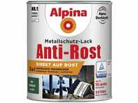 Alpina - Metallschutz-Lack Anti-Rost 750 ml dunkelgrün matt Metallack Schutzlack