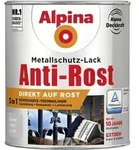 Metallschutz-lack Anti-rost 750 Ml Silber Gl&auml;nzend Metallack Schutzlack - Alpina