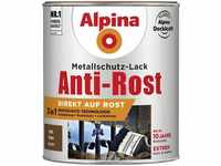 Alpina Metallschutz-Lack Anti-Rost 750 ml braun matt Metallack Schutzlack