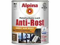 Metallschutz-Lack Anti-Rost 750 ml braun glänzend Metallack Schutzlack - Alpina