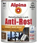 Metallschutz-lack Anti-rost 750 Ml Braun Gl&auml;nzend Metallack Schutzlack - Alpina